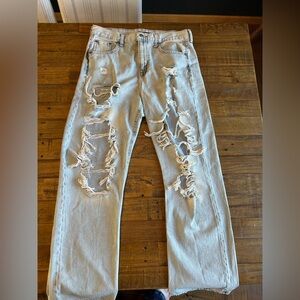 Aeropostale Light Blue Distressed Women's Jeans